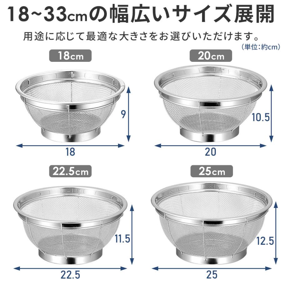 ざる ステンレス 水切り 水切りざる ステンレス製 平ザル 水切れ浅ザル
