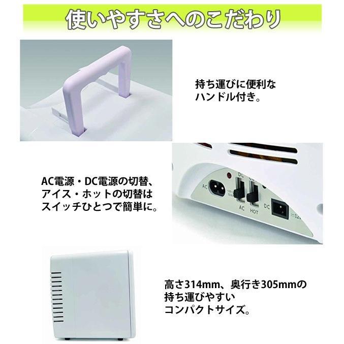 冷温庫 8L 小型 車載 屋内 ポータブル 保冷温庫 AC DC 2電源式 保冷 