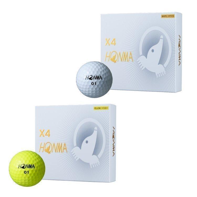 本間ゴルフボール ホンマ ゴルフ ボール X4 Honma 1ダース 12球入 Btq1906 ホワイト イエロー ゴルフ通販 仙台ゴルフアカデミー 通販 Paypayモール