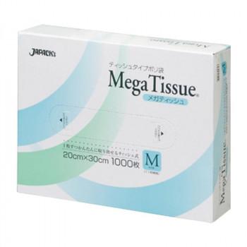 ジャパックス BOXポリ袋メガティッシュ M 無着色 1000枚×15箱 BH01