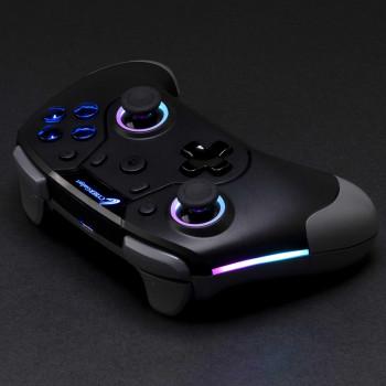 SWITCH ゲーミングコントローラー HG 無線タイプ ブラック CY-NSOGCWL-BK  .の画像