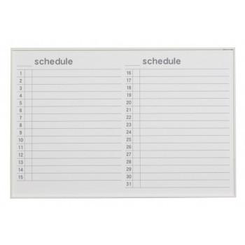 馬印　MR series(エムアールシリーズ)壁掛　予定表(スケジュール)ホワイトボード　W910×H610mm　MR23Y