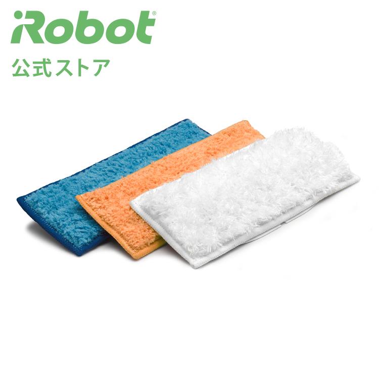 アイロボット 公式店 爆買い！ 洗濯可能クリーニングパッド 3枚 4503471 ブラーバ 200 シリーズ iRobot 正規品 品質満点 ロボット掃除機 送料無料 床拭きロボット 対応 純正