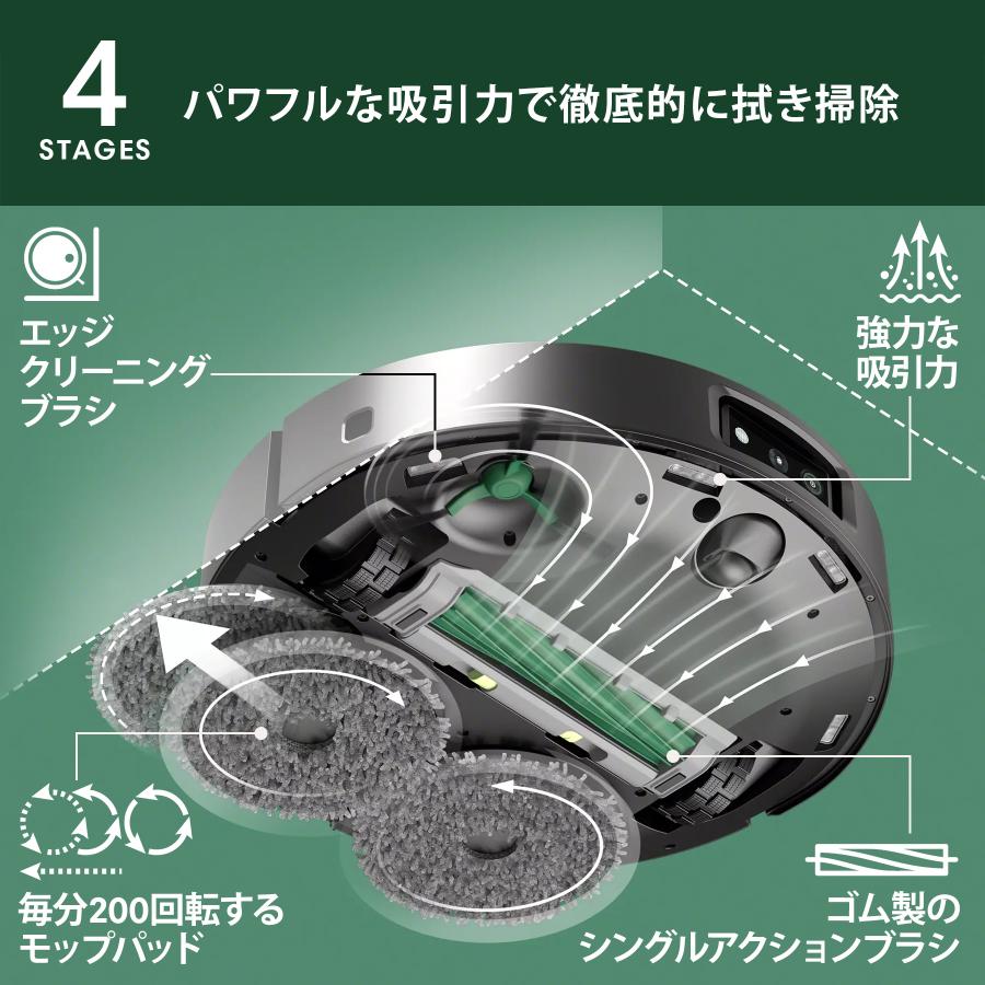 ルンバ ロボット掃除機 水拭き 公式 3年保証 Roomba Plus 505