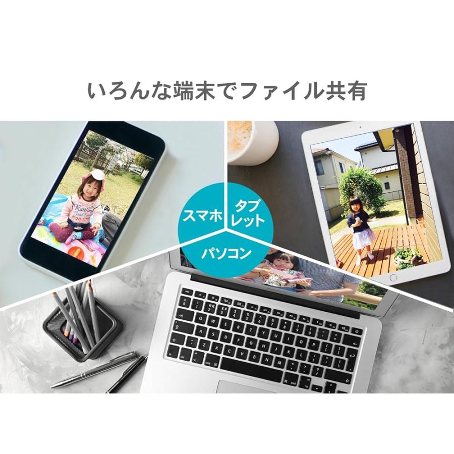 I-O DATA NAS 1TB スマホ/タブレット対応 ネットワークHDD 【初心者