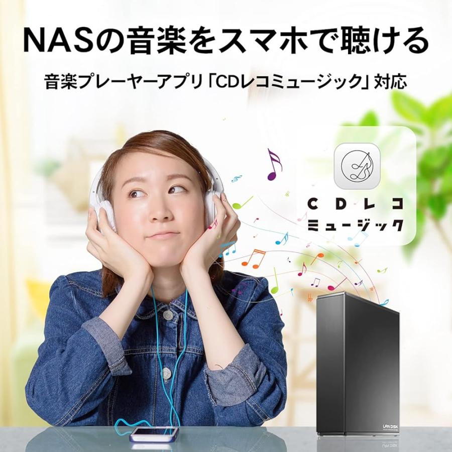 I-O DATA NAS 1TB スマホ/タブレット対応 ネットワークHDD 【初心者
