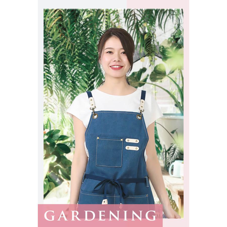 エプロン おしゃれ レディース ＜あすつく＞ 【肩ひもが落ち