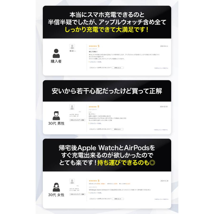 3in1じゃなくて4in1!! 】 ワイヤレス充電器 ＼ランキング1位獲得☆／ 4