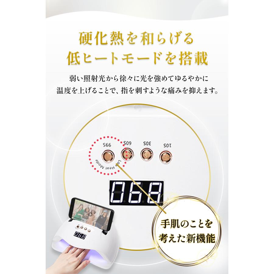 ネイルライト 改良版 48w ジェルネイル UVライト LED あすつくで