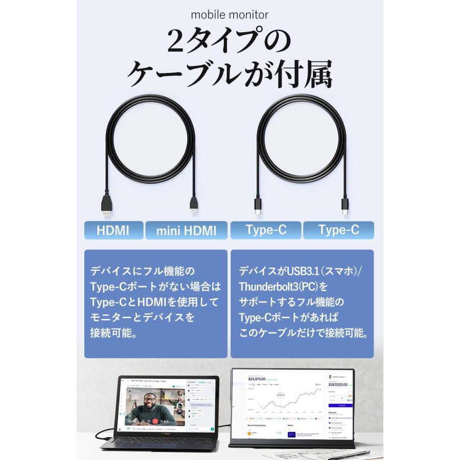 KEEPTIME モバイルモニター 15.6インチ 1920*1080 モバイル