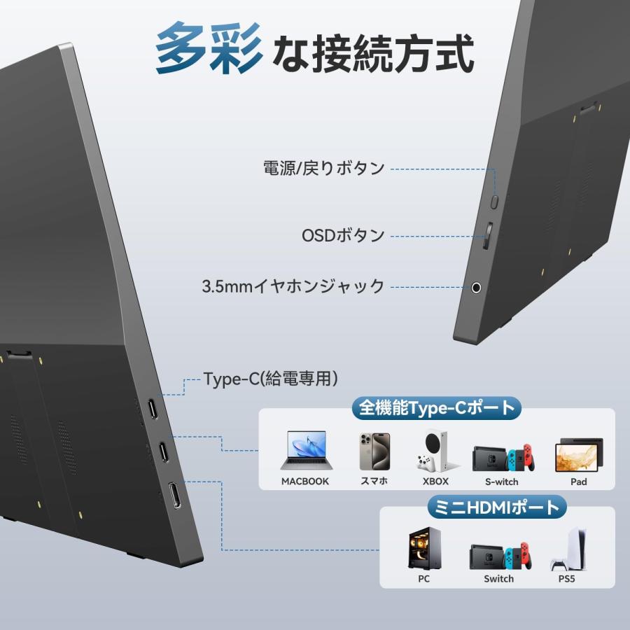 モバイルモニター 15.6インチ モバイルディスプレイ 1920*1080