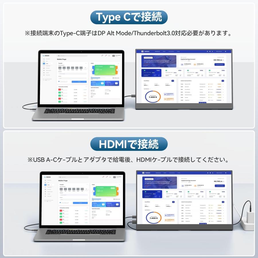 モバイルモニター 15.6インチ モバイルディスプレイ 1920*1080