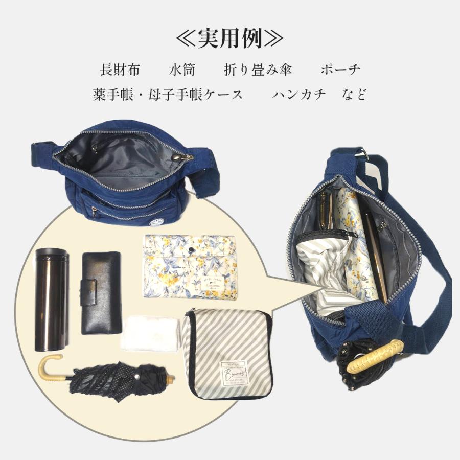 ミニショルダーバッグ レディース ナイロン 軽量 撥水 斜めがけ
