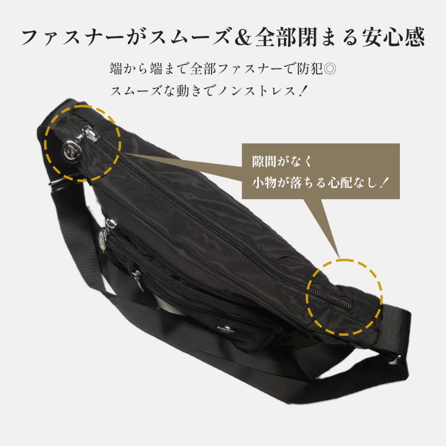 ショルダーバッグ ナイロン 軽量 撥水 斜めがけ ミニ コンパクト