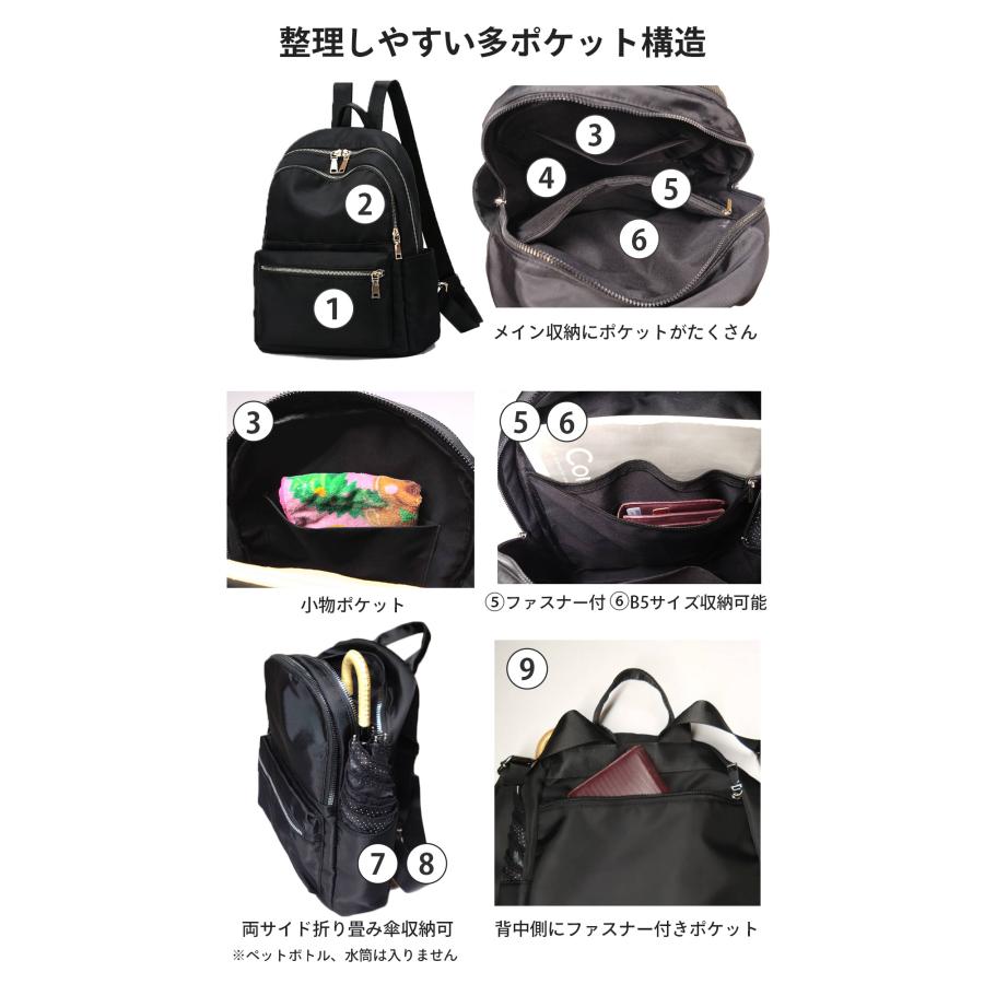 リュック レディース 軽い 小さめ a4 通勤 通学 40代 50代 おしゃれ 