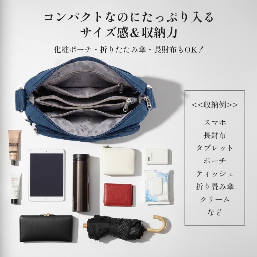 ショルダーバッグ レディース 斜めがけ 小さめ 軽い ナイロン 軽量 撥