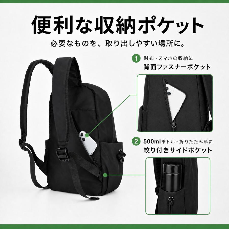 リュック メンズ 小さめ レディース 通勤 通学 a4 軽量 おしゃれ 