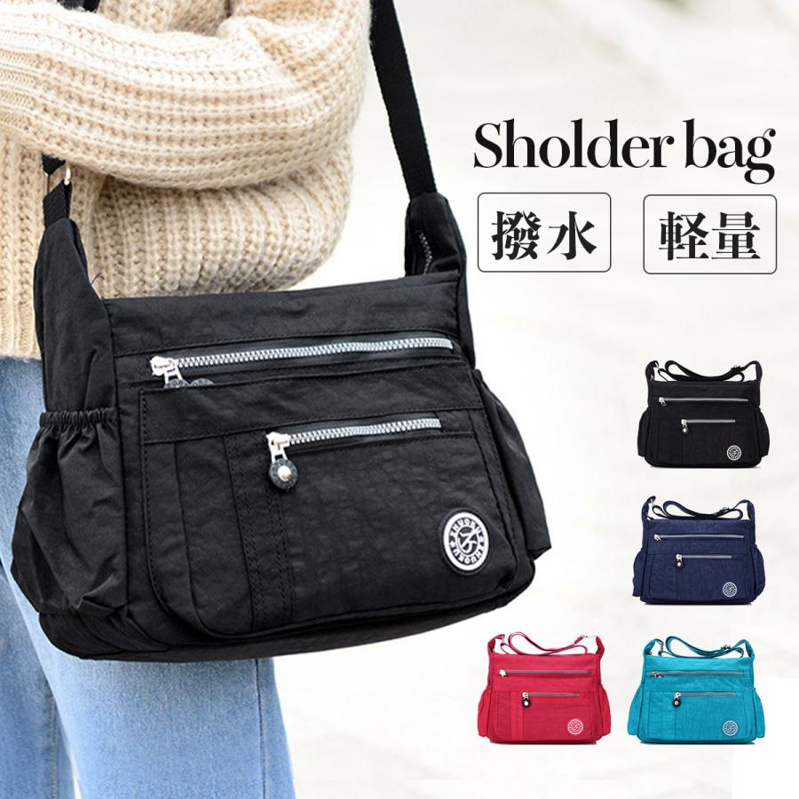 ショルダーバッグ レディース ナイロン 軽量 撥水 斜めがけ ミニ