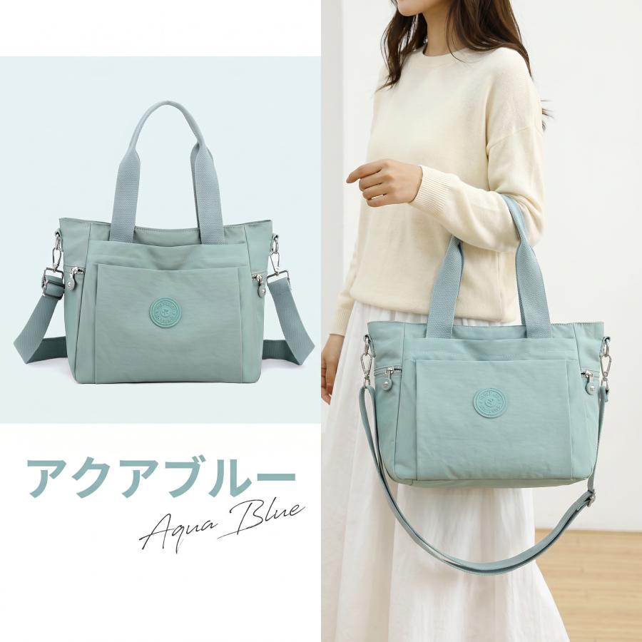 ショルダーバッグ レディース ナイロン 軽量 撥水 斜めがけ 2way