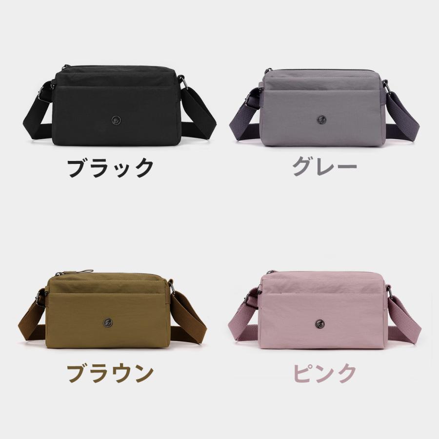 ショルダーバッグ レディース 軽い 軽量 ナイロン 撥水 斜めがけ
