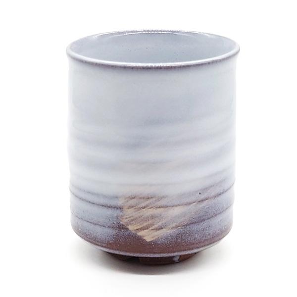 萩陶苑（SHUTOUEN） 萩焼 湯呑 白刷毛目 木箱入 湯呑み お茶碗 茶碗