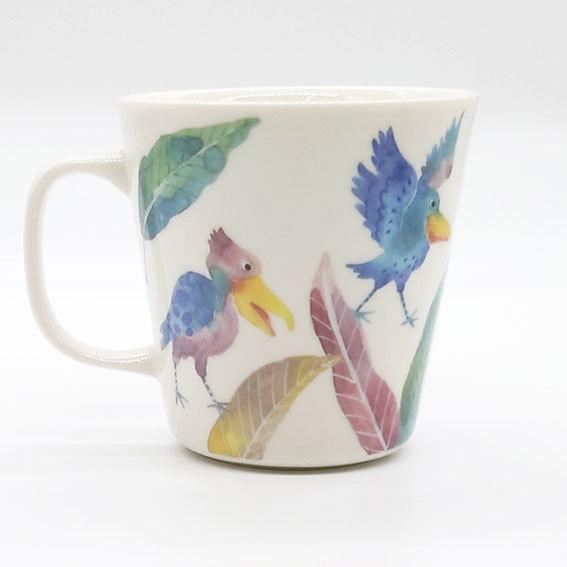 激安特価品 ふぁんfun マグカップ ハシビロコウ 鳥 動物 アニマル イラスト マグ 白 磁器 和食器 焼き物 陶器 かわいい おしゃれ Discoversvg Com