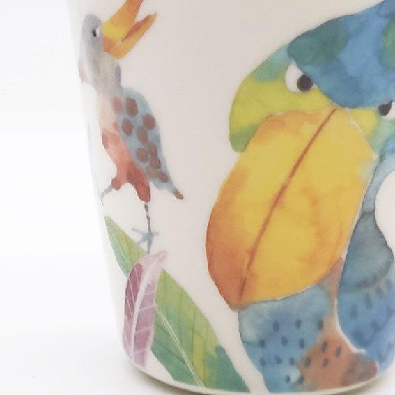 激安特価品 ふぁんfun マグカップ ハシビロコウ 鳥 動物 アニマル イラスト マグ 白 磁器 和食器 焼き物 陶器 かわいい おしゃれ Discoversvg Com