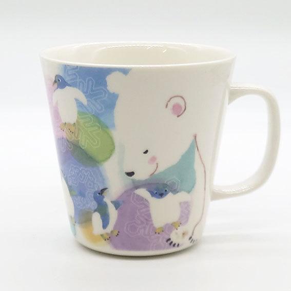 雑貨と器 プレゼント Irodori Giftふぁんfun マグカップ シロクマ ペンギン 日本製 動物 アニマル 白
