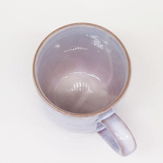 萩陶苑（SHUTOUEN） 萩焼 マグカップ さざなみ 青 ブルー 陶器 和食器