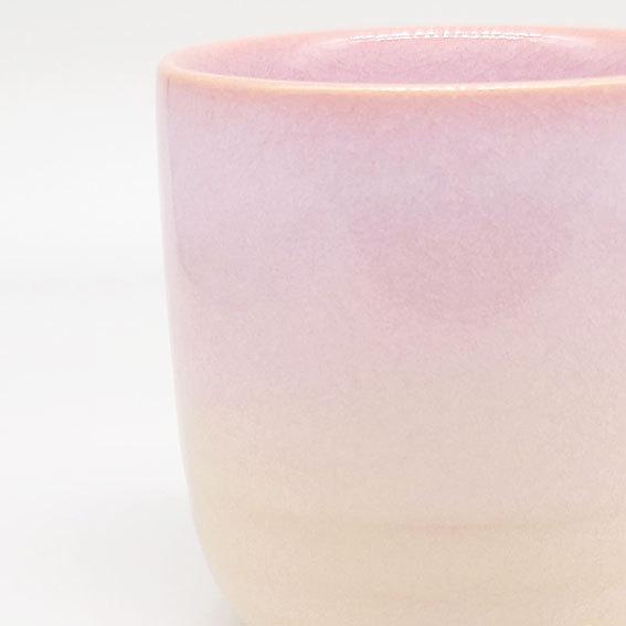 香合 陶器製 淡いピンク　萩焼 香合 陶器製 淡いピンク 萩焼