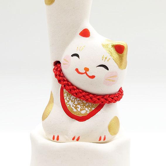 リュウコドウ 天まで届け招き猫 金富士 縁起物 置物 小さい 卓上