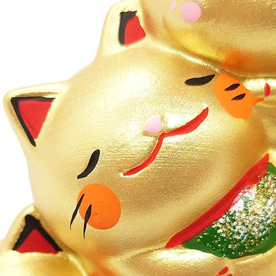 縁起物) 夫婦愛和猫 招き猫 猫の置物
