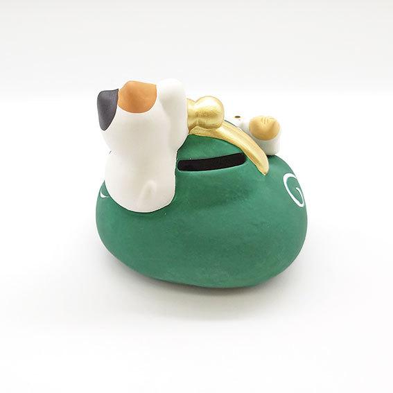 貯金箱 がま口 猫 カエル おしゃれ 招き猫 ねこ かえる ネコ 素焼き