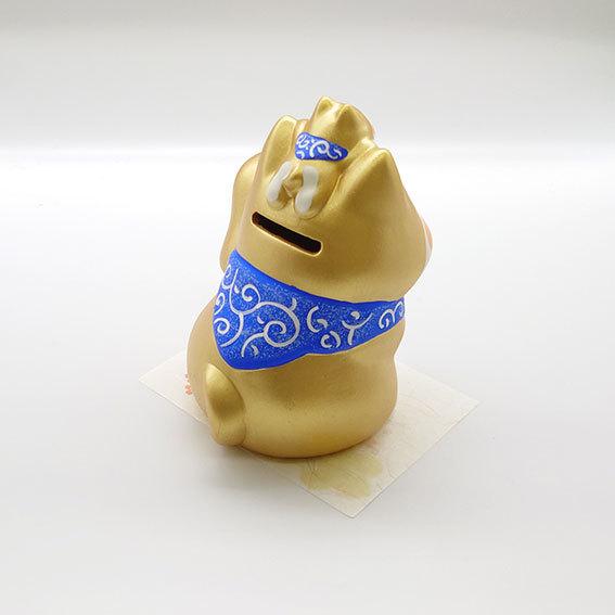貯金箱 おしゃれ 犬 親子で金招きだワン 柴犬 金色 金運 幸運 風水