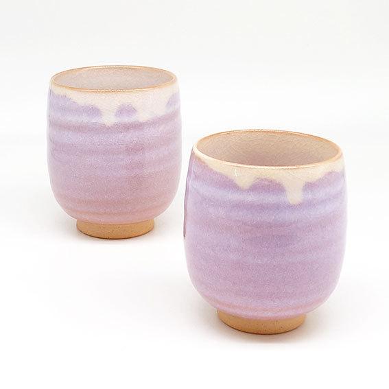 萩焼 淡いピンク色の茶碗 陶器製 夫婦茶碗 萩焼淡いピンク 陶器飯碗 2個セット新品未使用 - メルカリ