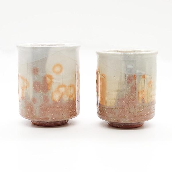 萩陶苑（SHUTOUEN） 萩焼 湯呑 ペア あかね 夫婦茶碗 湯呑み お茶碗