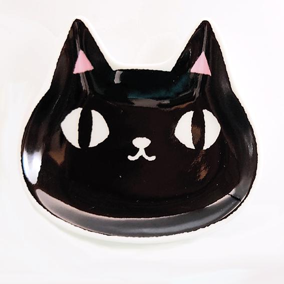 にゃん屋 猫3兄弟 顔 小皿 3枚セット 猫 ネコ ねこ 和食器 陶器 磁器
