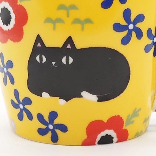 にゃん屋 猫3兄弟 カラフル マグカップ かわいい ネコ 黒猫 白猫 三毛