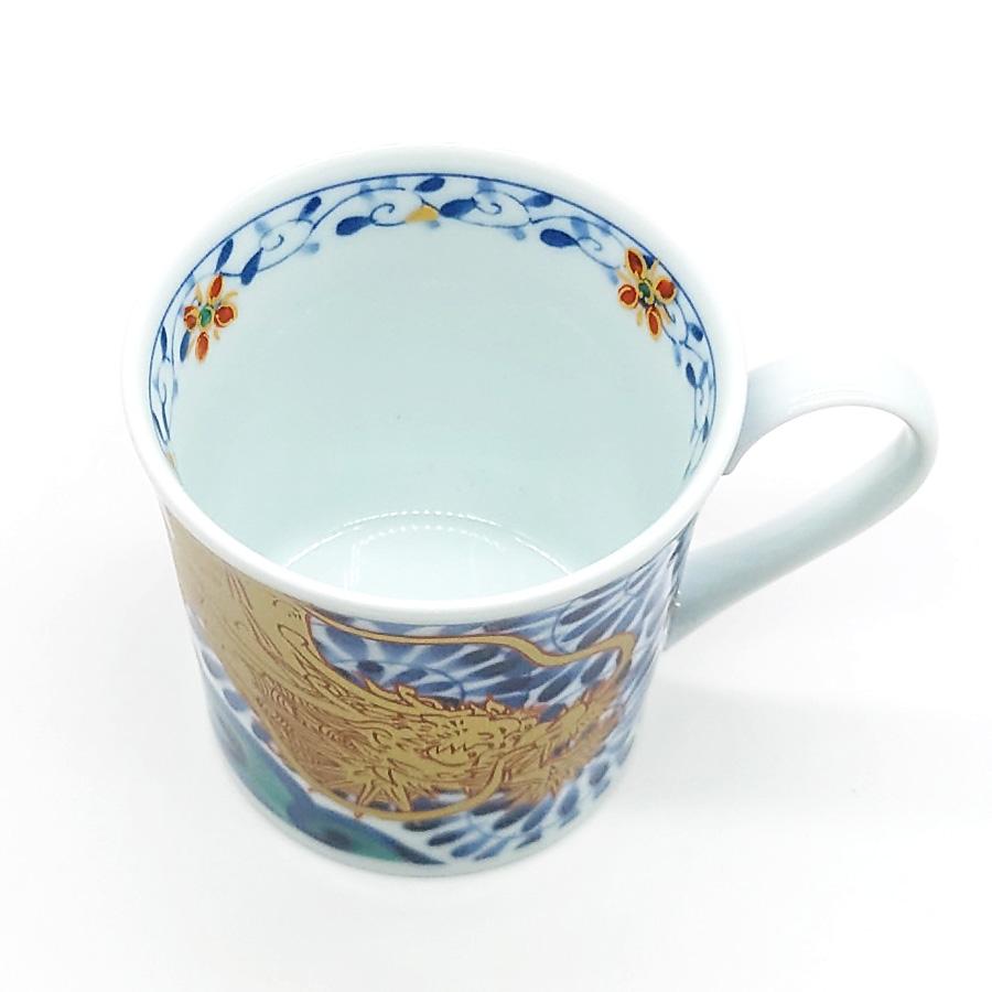 セラミック藍 マグカップ 飯碗 セット 龍 いにしえ浪漫 おしゃれ 茶碗