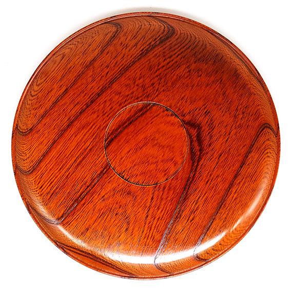 お盆 木製 丸 おしゃれ 高級 和風 小田原欅工芸 九寸 仁取盆 トレー