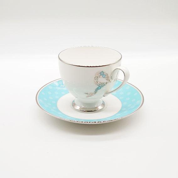 NARUMI ナルミ フェリシータ！ コーヒー碗皿 1客 ブルー 210cc カップ