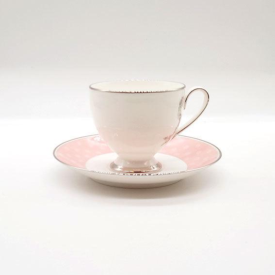 NARUMI ナルミ フェリシータ！ コーヒー碗皿 1客 ピンク PINK 210cc