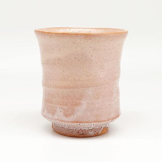 萩陶苑 萩焼 湯呑 萩梅花皮 透作 木箱入 湯呑み お茶碗 茶碗