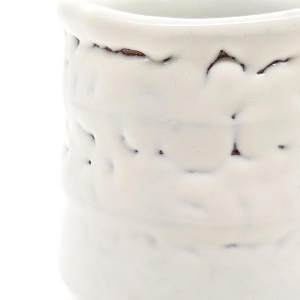 萩陶苑 萩焼 湯呑 白釉 圭一郎作 木箱入 湯呑み お茶碗 茶碗