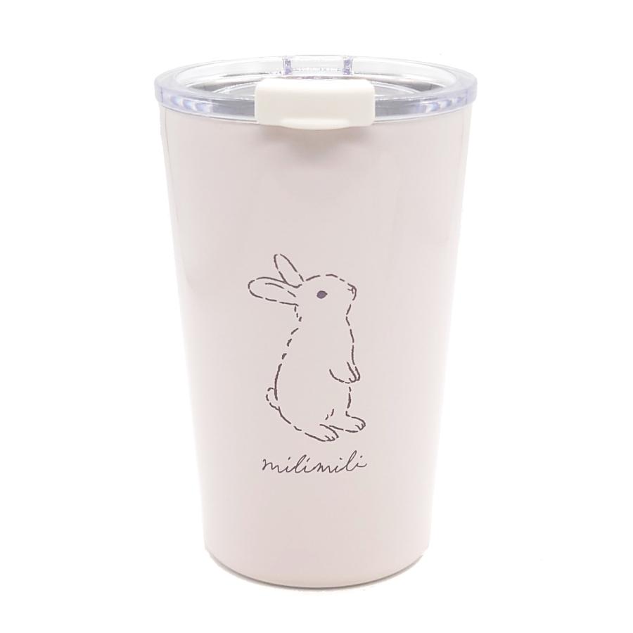 新品未使用　送料無料　ウサギ　タンブラー　480ml 保冷保温 Q-LiA（クーリア） ミリミリ ステンレスタンブラー 蓋付き ウサギ