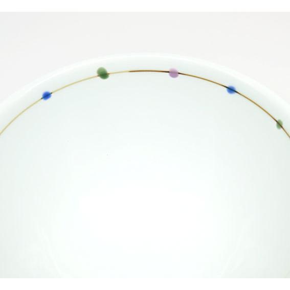 波佐見焼 茶碗 ペア カラードット 軽量 夫婦茶碗 結婚祝い おしゃれ