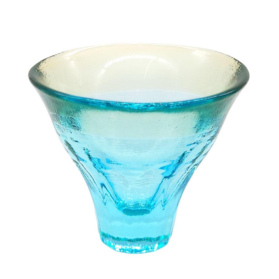 津軽びいどろ 冷酒セット 酒器 ガラス 二色 冷酒グラス 盃 徳利 日本製