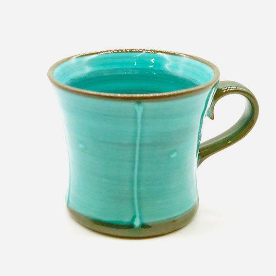 美濃焼 一珍緑釉 マグカップ エメラルドグリーン グリーン 緑色