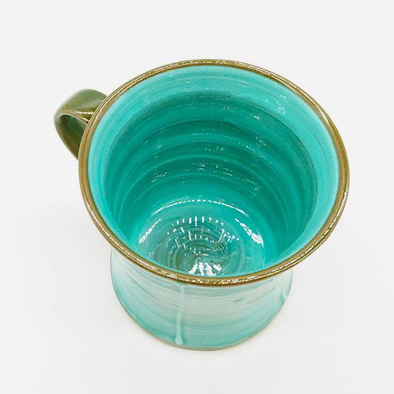 美濃焼 一珍緑釉 マグカップ エメラルドグリーン グリーン 緑色