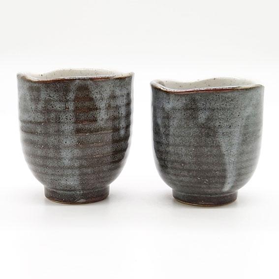 九谷焼 湯呑み ペア 春夏秋冬 夫婦湯呑 夫婦茶碗 茶碗 陶器 和食器